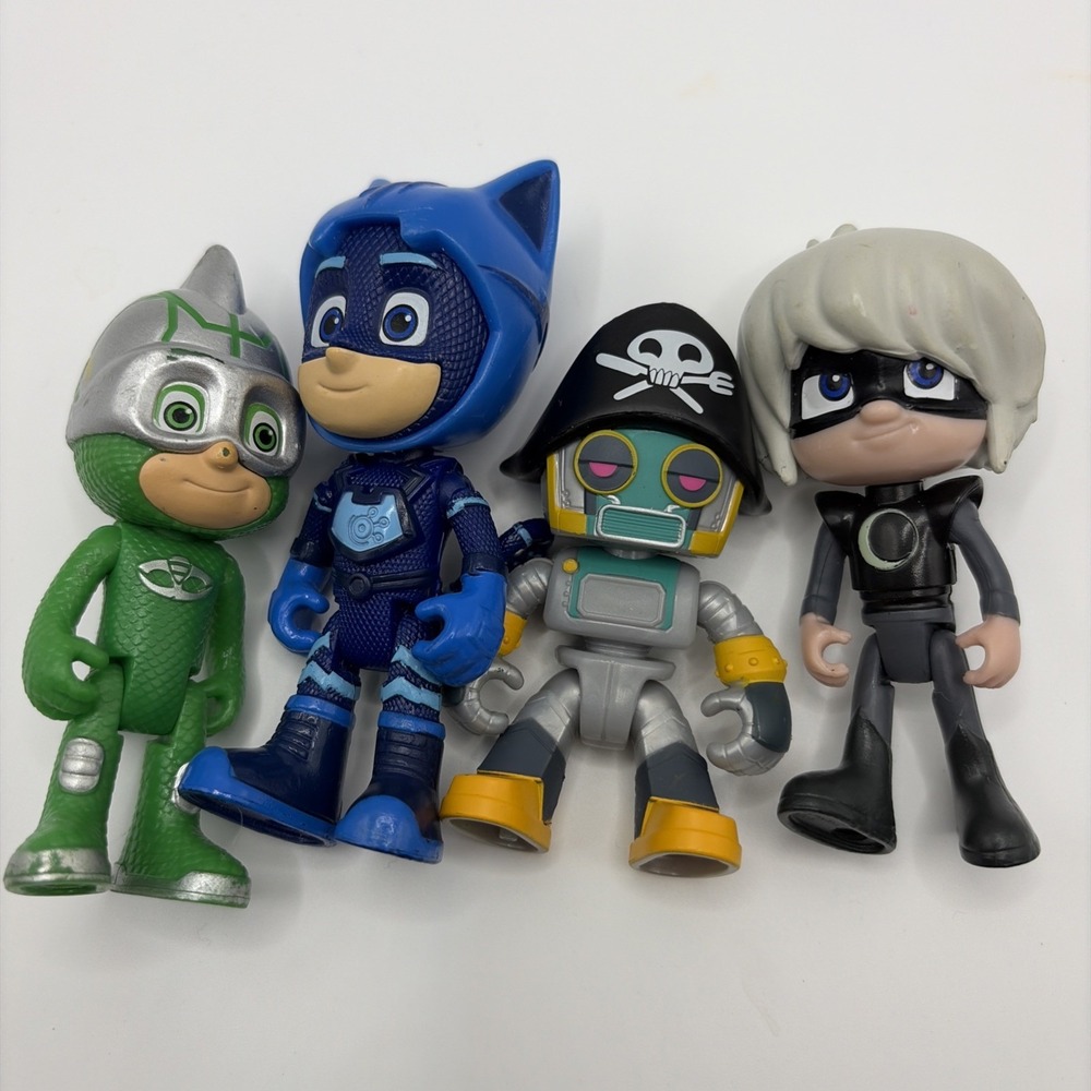 PJ Mask 3.5" Figure Lot: Pirate Power, Geeko, Cat Boy, Luna Girl Action‎ Toys